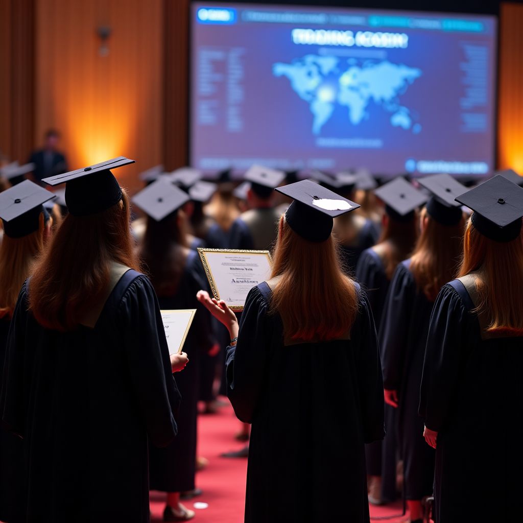 Ceremonia de graduación de estudiantes